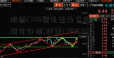 股票(300联讯证券官网204)简介行情(股票3008320)